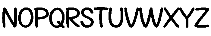 Handwritten Monoline Font UPPERCASE