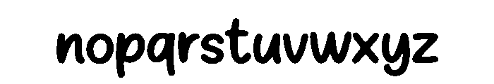 Handwritten Monoline Font LOWERCASE
