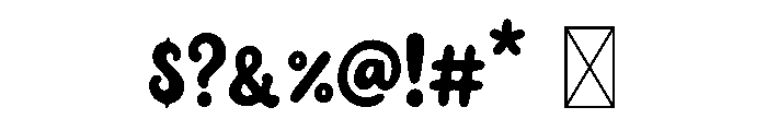Handwritten Note Font OTHER CHARS