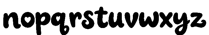 Handwritten Note Font LOWERCASE