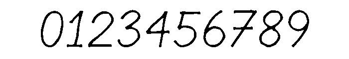 Handwritten Shaky Font OTHER CHARS