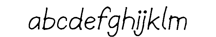 Handwritten Shaky FONT