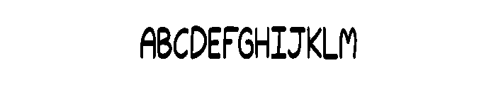 Handwritten Time Font UPPERCASE