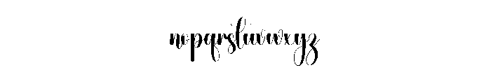 Handwritten2 Font LOWERCASE