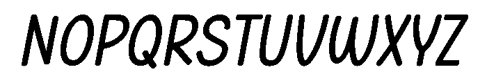 Handy Being Italic Font UPPERCASE