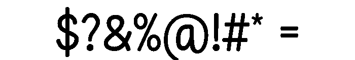 Handy Being Regular Font OTHER CHARS