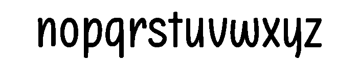 Handy Being Regular Font LOWERCASE