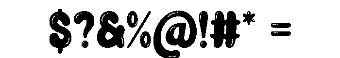 Handy Bubble Font OTHER CHARS
