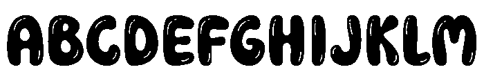 Handy Bubble Font UPPERCASE