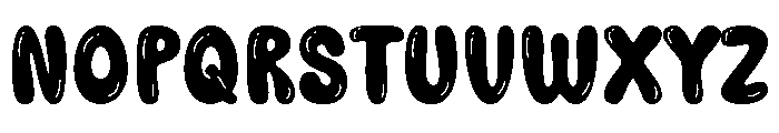 Handy Bubble Font UPPERCASE
