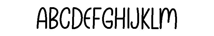 Handy Handwriting Font UPPERCASE