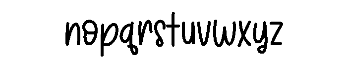 Handy Handwriting Font LOWERCASE