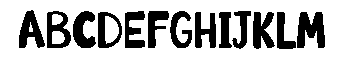 Handy Monster Font UPPERCASE