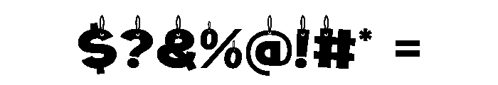 Hanged Fonsty Regular Font OTHER CHARS