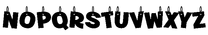 Hanged Fonsty Regular Font UPPERCASE