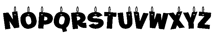 Hanged Fonsty Regular Font LOWERCASE