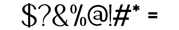 Hanggara Regular Font OTHER CHARS