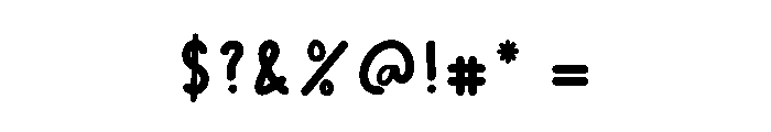 Hangout1 Font OTHER CHARS