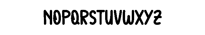 Hangout1 Font UPPERCASE