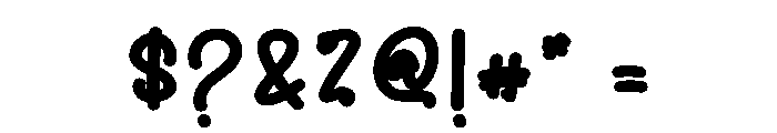 Hangout2 Font OTHER CHARS