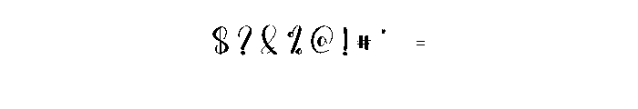 Hangout3 Font OTHER CHARS