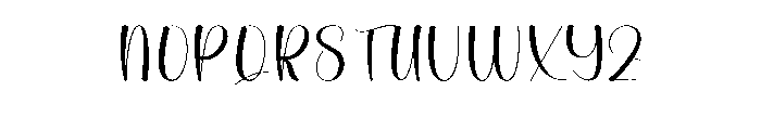 Hangout3 Font UPPERCASE
