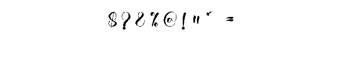 Hangout4 Font OTHER CHARS