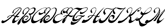 Hangtuah Italic Font UPPERCASE