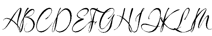 Haniquta Font UPPERCASE