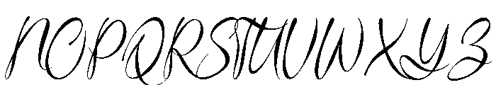 Haniquta Font UPPERCASE