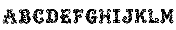 Hank Regular Font UPPERCASE