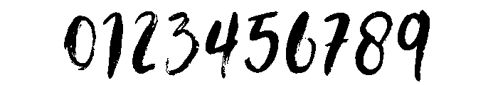 Hanlena Brush Regular Font OTHER CHARS