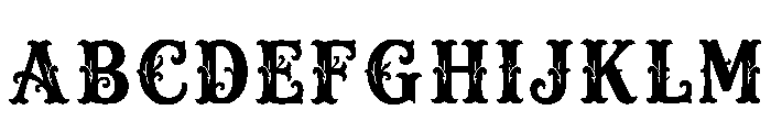 Hanns Regular Font UPPERCASE