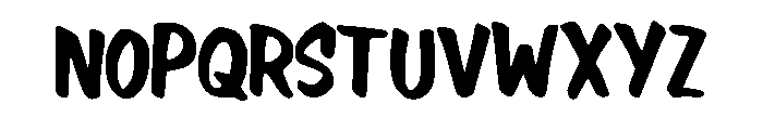 Hano Kid Writing Regular Font UPPERCASE