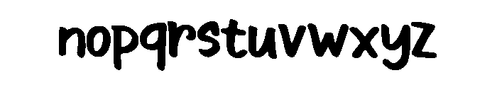 Hano Kid Writing Regular Font LOWERCASE