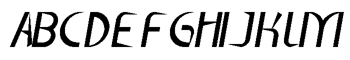 Hanrington Font UPPERCASE
