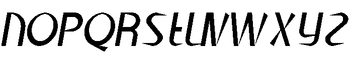 Hanrington Font UPPERCASE