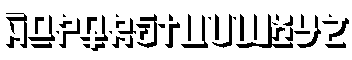 Hanrok Extrude Regular Font LOWERCASE