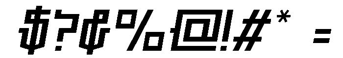 Hanrok Italic Font OTHER CHARS