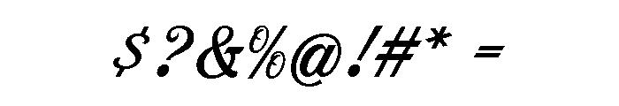 HanteraScript Font OTHER CHARS