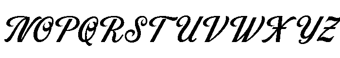 HanteraScript Font UPPERCASE