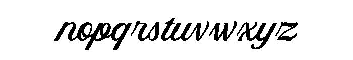 HanteraScript Font LOWERCASE