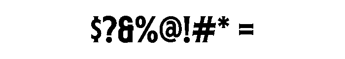 HanteraSerifBold Font OTHER CHARS