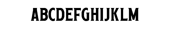 HanteraSerifBold Font UPPERCASE