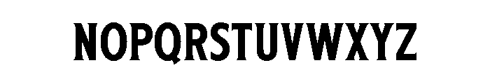 HanteraSerifBold Font LOWERCASE
