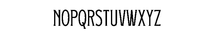 HanteraThin Font UPPERCASE