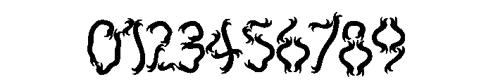 Hanuted Flames Font OTHER CHARS