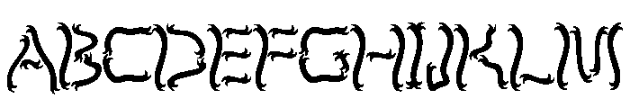 Hanuted Flames Font UPPERCASE