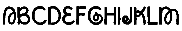 Happie Night Font UPPERCASE