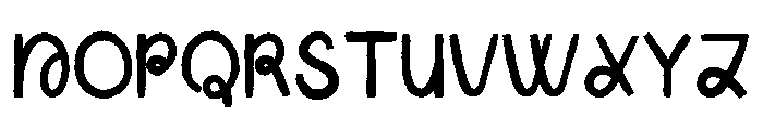 Happie Night Font UPPERCASE